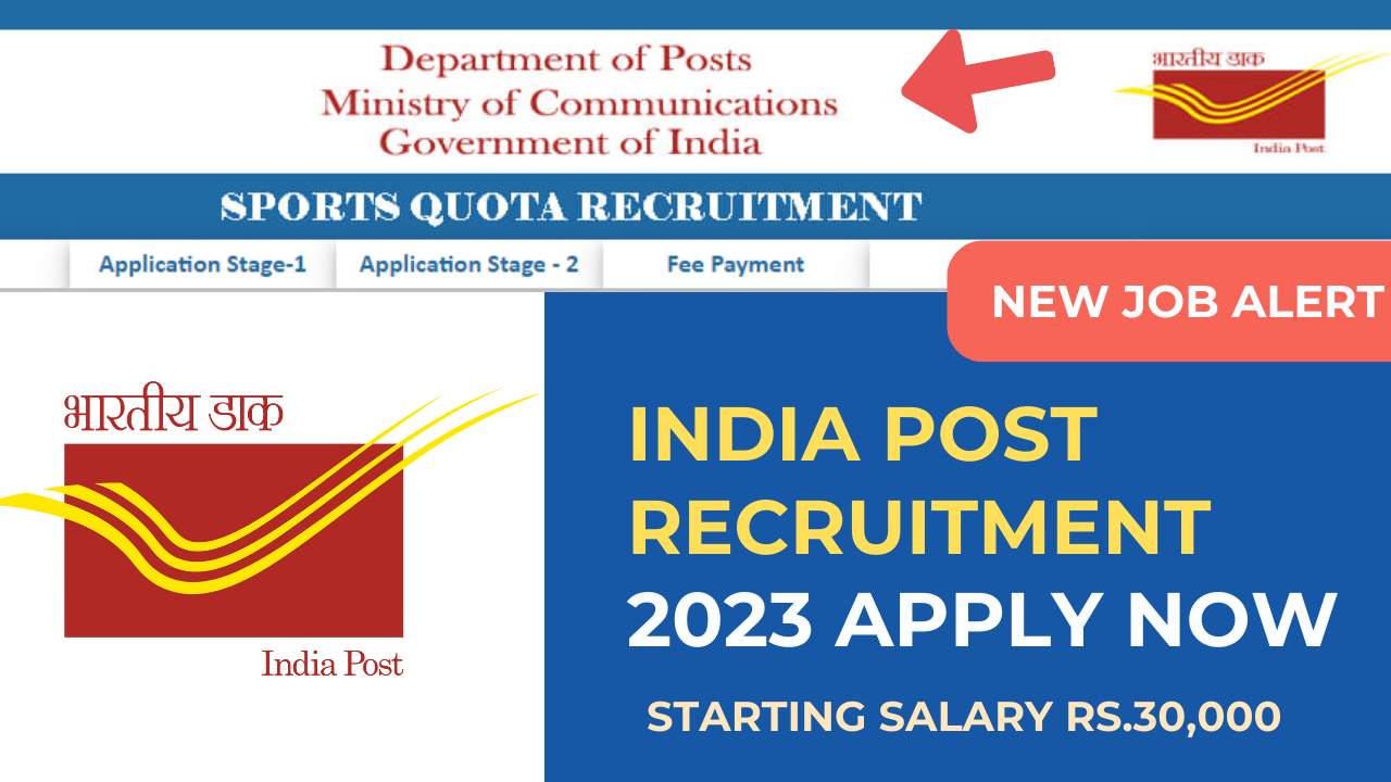 India Post Recruitment 2023 apply online, India Post GDS Recruitment 2023