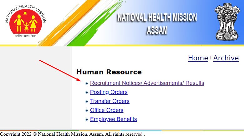 NHM Assam Recruitment 2023, NHM Recruitment notification 