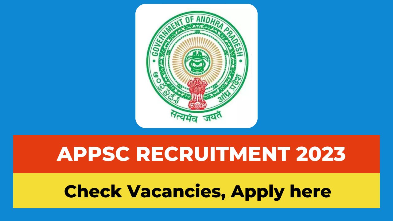 APPSC Recruitment 2023 apply online, APPSC Group 2 Notification 2023