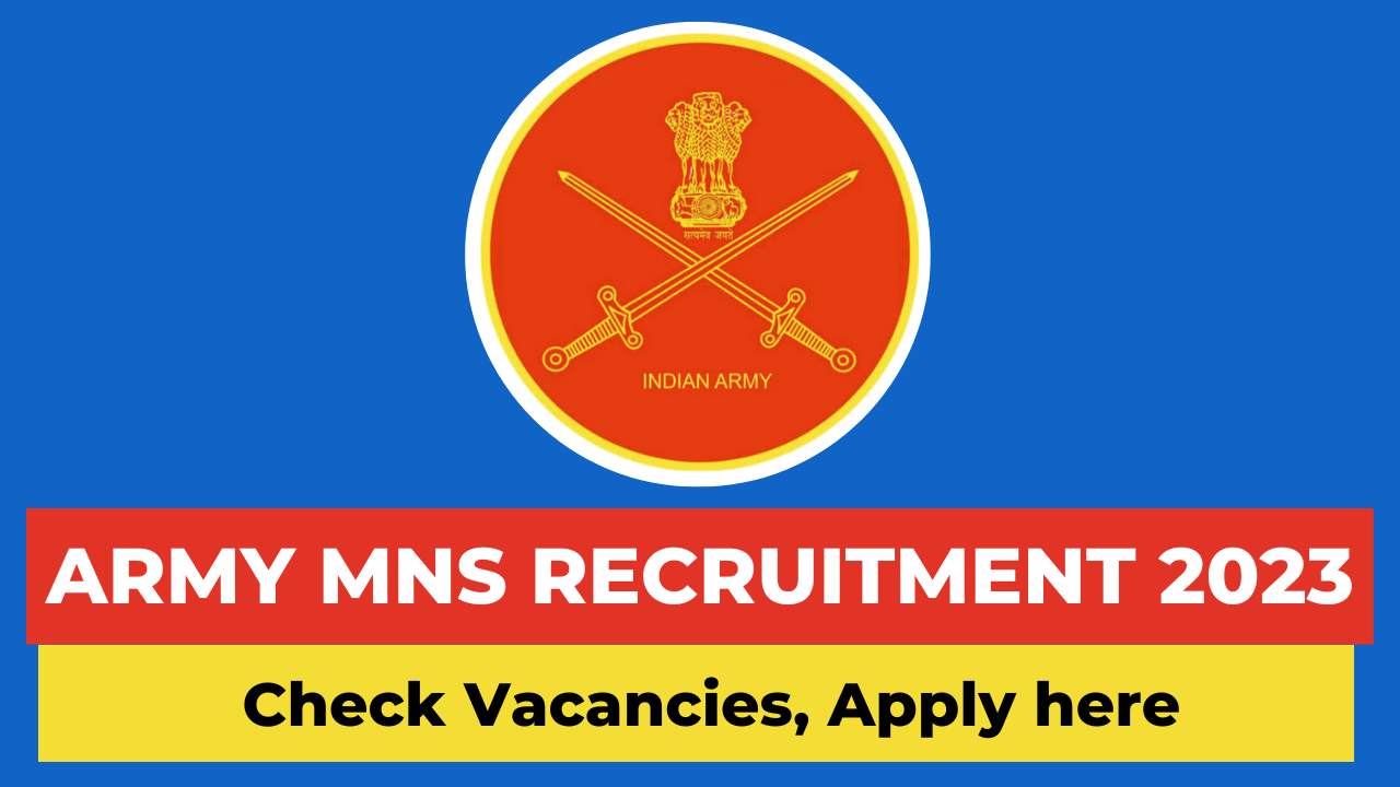 Indian Army MNS Recruitment 2023, Military Nursing Service Recruitment 2023