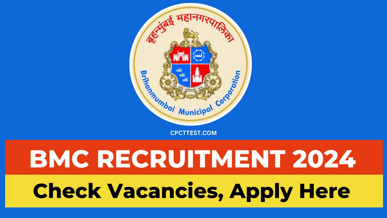 BMC Recruitment 2024, bmc vacancy 2024