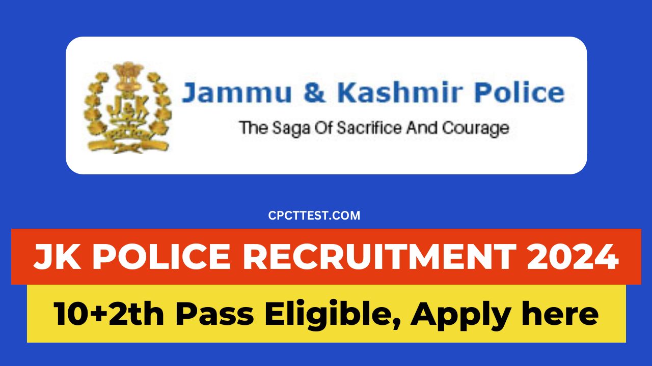 JK Police Recruitment 2024, JK Police Vacancy 2024