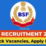 BSF Recruitment 2024, BSF SI Recruitment 2024