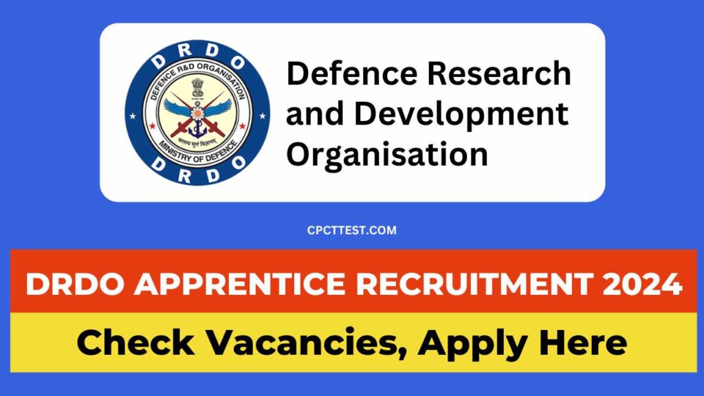 DRDO Recruitment 2024 Apprentice Notification, Apply Online, Check